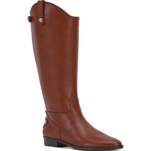 INC International Concepts Women’s Aleah Riding Boots Cognac Leather